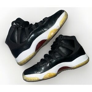 NIKE AIR JORDAN XI 11 RETRO 72-10 BLACK GYM RED WHITE GREY BRED 378037-002 Sz 9